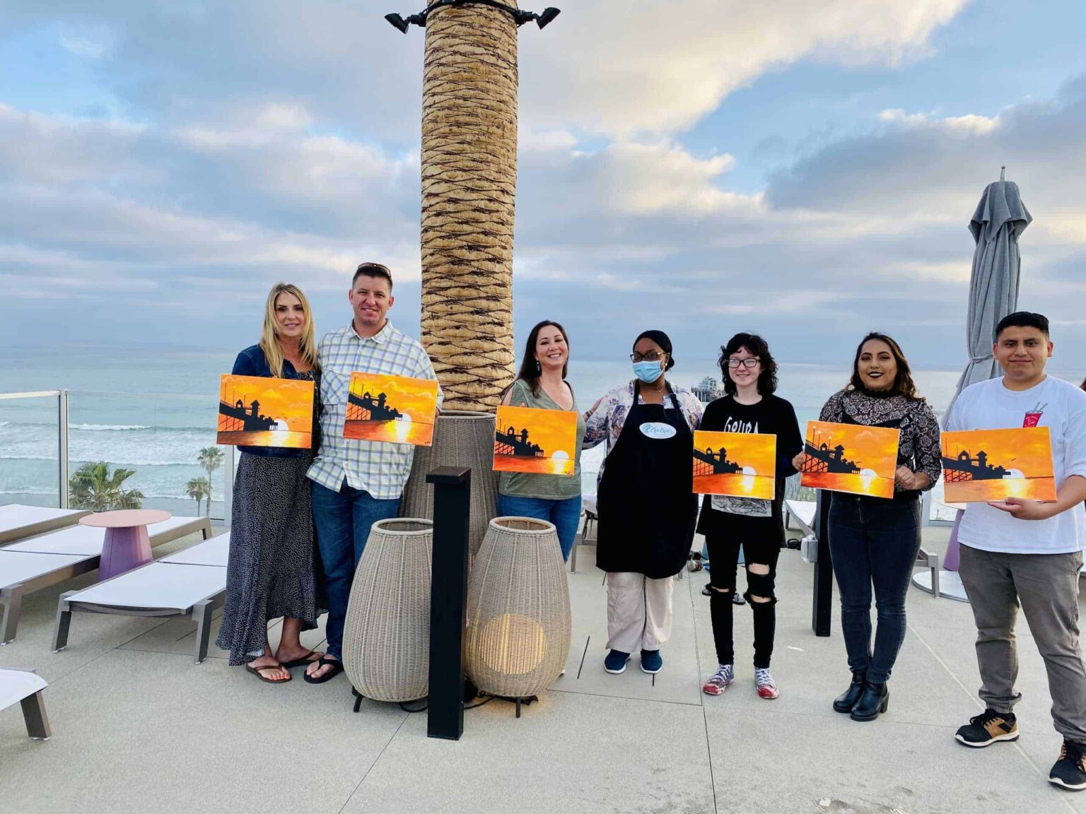 Paint & Sip at Brooks Theater March 25, 2023 Oceanside, CA