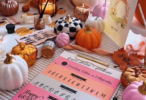 Calligraphy & Pumpkin Lettering Class at Coomber Craft Wines