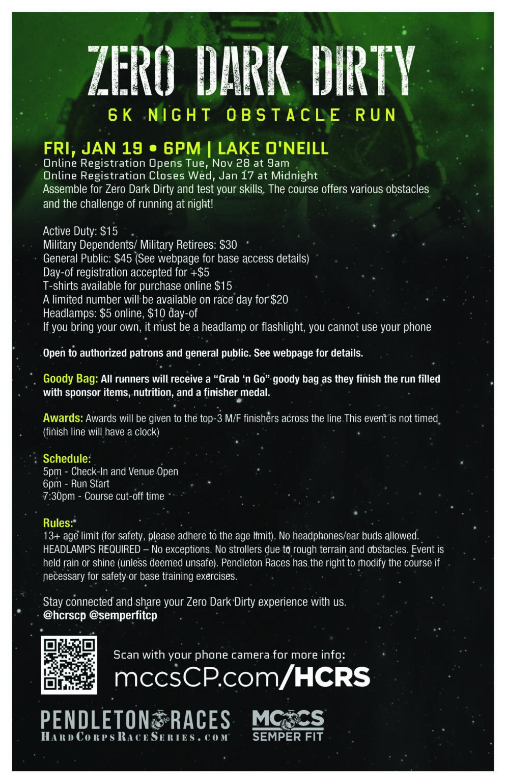 Zero Dark Dirty 6k Obstacle Trail Run January 19 2024 Oceanside CA   Zero Dark Dirty Poster 994x1536 