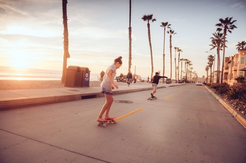 Skateboard_On_Boardwalk