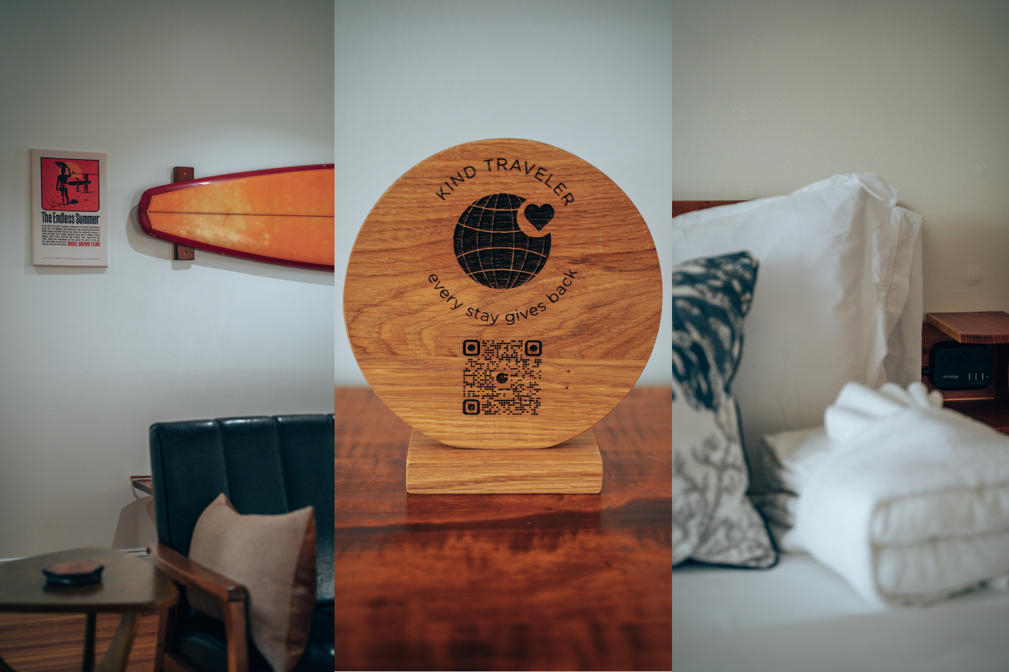 Travel Green in Oceanside Triptych