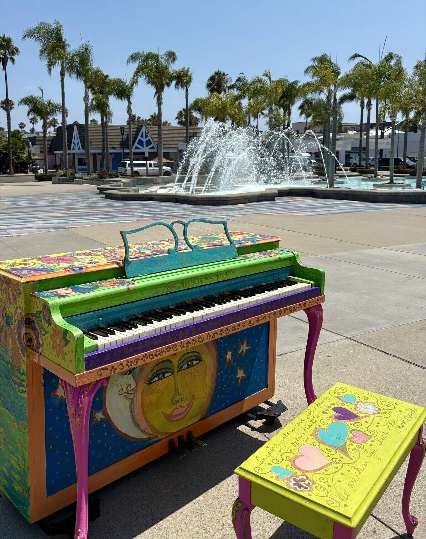 Painted Piano at Civic Center
