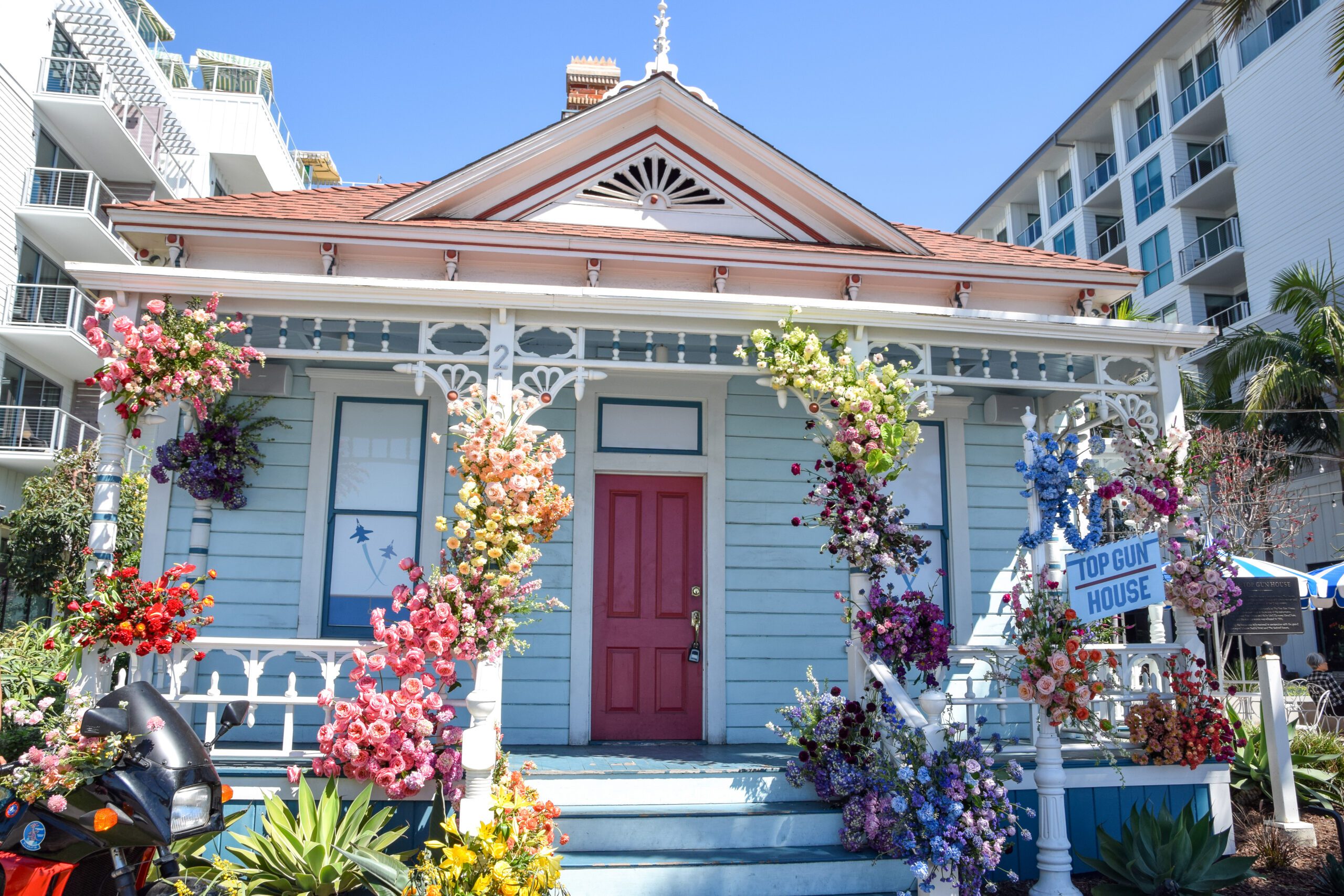 Oceanside Art Alive Petal Pop-Up at the Top Gun House