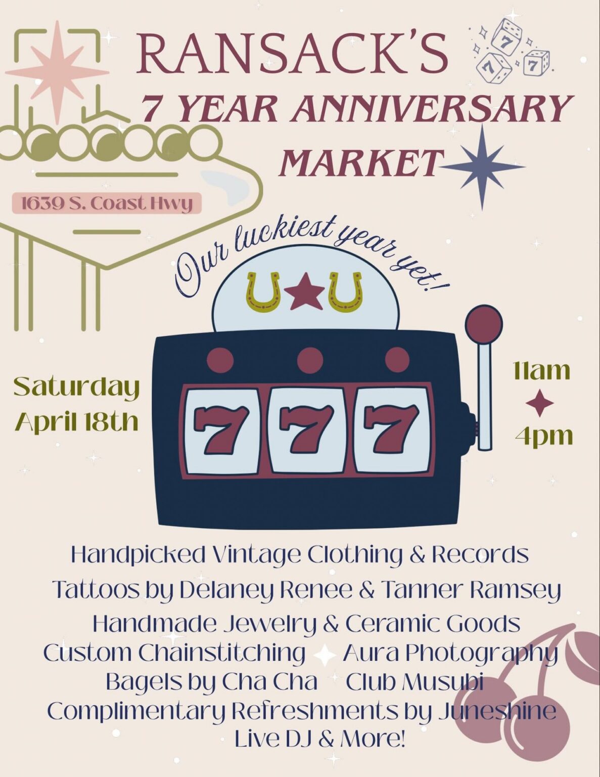 Ransack's 7th Anniversary Market - April 18, 2026 | Oceanside, CA